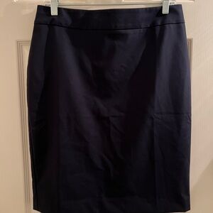 NWT Navy Ann Taylor Suiting Skirt